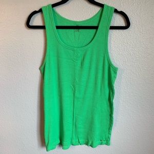Calvin Klein Green Ribbed Tank Top XL